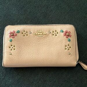 Coach Pink Floral Wallet